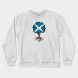 Tree of Life with Scottish Flag Crewneck Sweatshirt